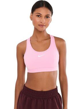Medium Support Women's Sports Bra - Swoosh Design, Perfect for Activewear